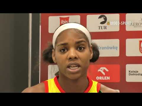 Gmrice Davis po meczu 2. kolejki OBLK, 1KS Ślęza Wrocław - KSSSE Enea AJP AZS (12.10.25r.)