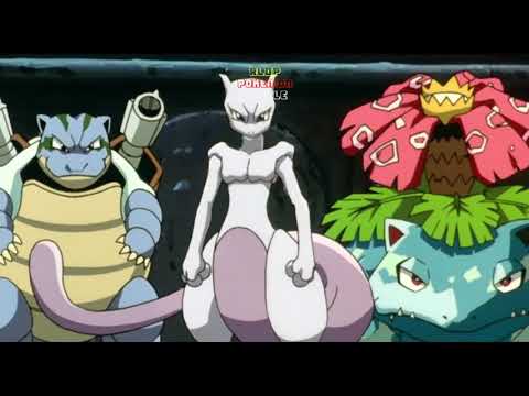 Mewtwo VS Ash & Trainers   Venusaur Blastoise Charizard VS Clone   Pokemon The Movie 720p