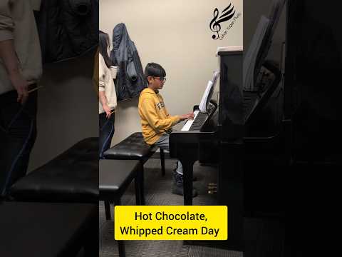 Piano/Keyboard Tutorial 39/1 - Hot Chocolate , Whipped Cream Day - Practicing with teacher #music