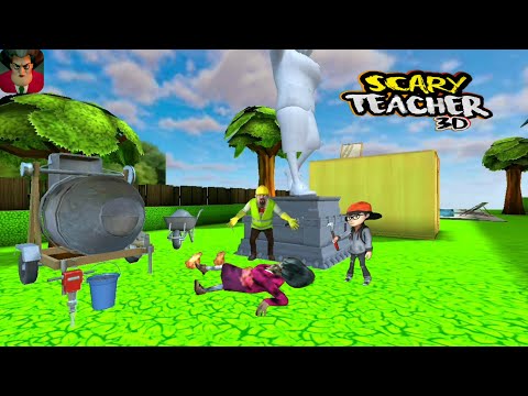Scary Teacher Become Stone Giant | Scary Teacher 3D #96 - Android/iOS GamePlay