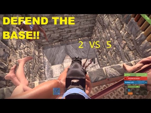 Base Defend vs Rust God Clan 2v5!!