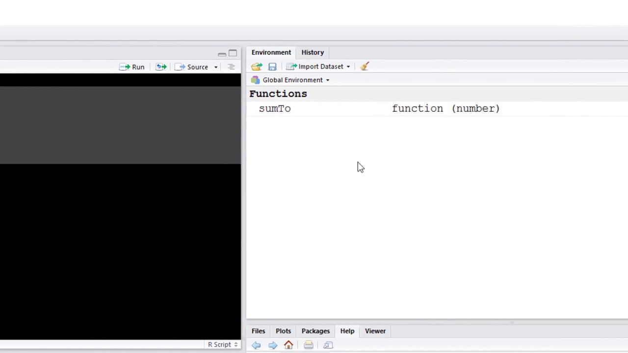 R - Create and Source Functions