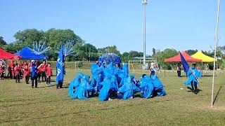 Perbarisan Rumah Biru Sukan Sekolah tahun 2025 #🥉#💙 #hidupanlaut