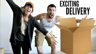 SURPRISE DELIVERY AT OUR NEW APARTMENT!