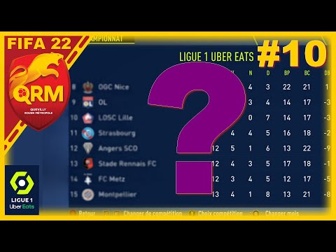 FIFA 22 CARRIÈRE MANAGER AVEC QUEVILLY ROUEN METROPOLE ( QRM ) #10 OBJECTIF REVU A LA HAUSSE 🔴🟡🐆⏫ ❔❓