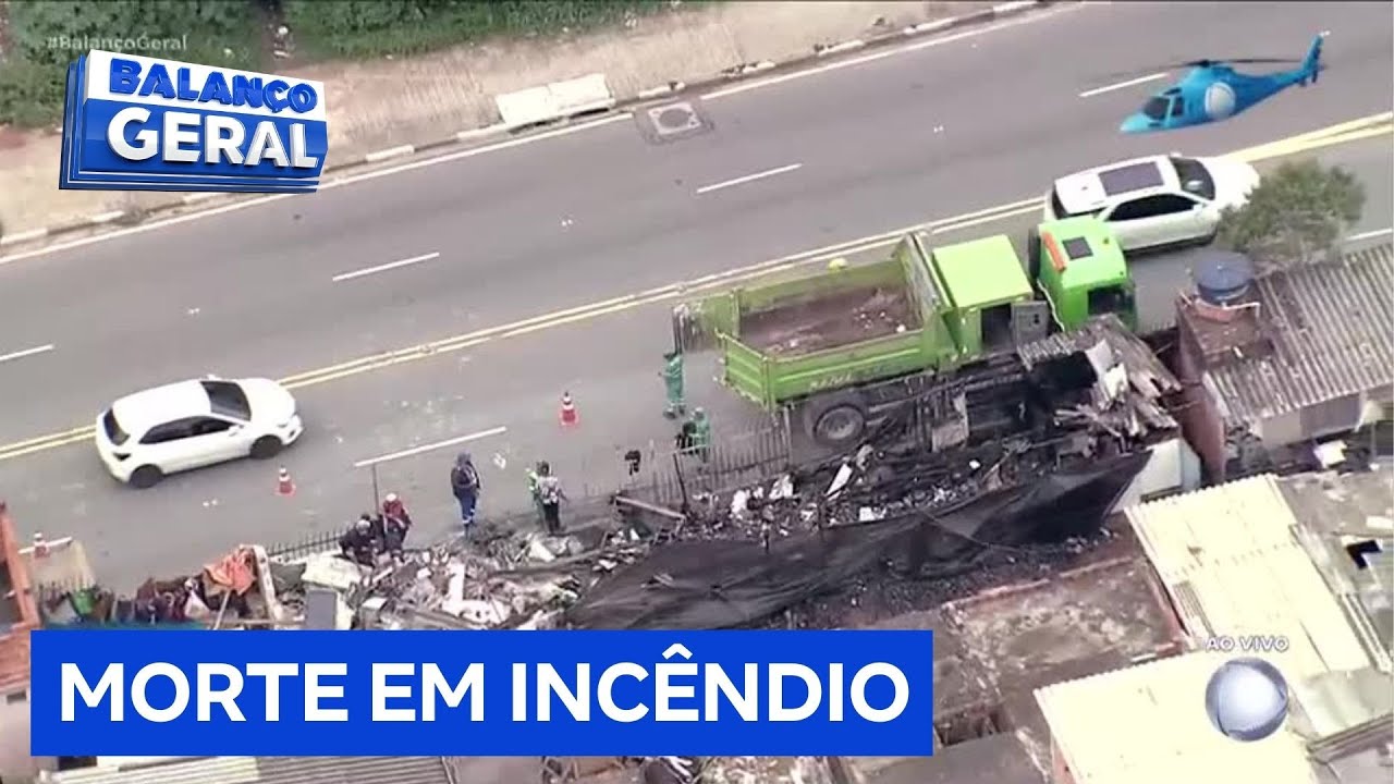Menino de 6 anos morre carbonizado em incêndio na Grande São Paulo