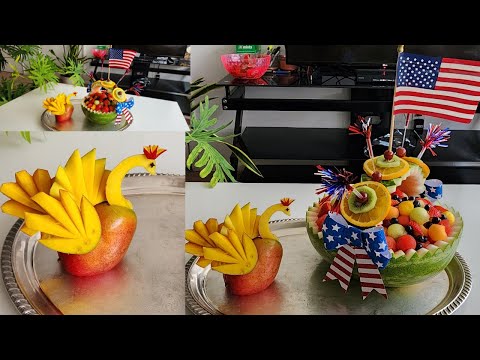 Fruit Platter Ideas for 4th of July | Fruit Platter | Fruit Art | Fruit Presentation