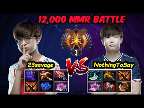 23savage vs NothingToSay - 12K MMR Battle At Server SEA
