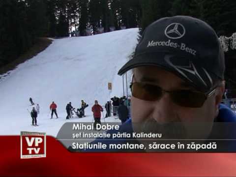 Staţiunile montane, sărace în zăpadă