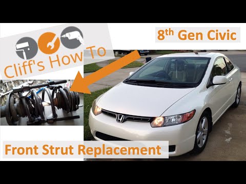 Civic Strut Install - Front, 2006 Ex Coupe KYB