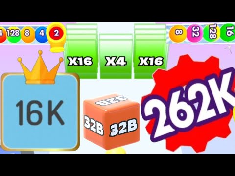 2048 | Jelly Run 2048 (INFINITY) vs 2248 - Numbers Game 2048 (16K) / Bounce Merge 3D #cutiepie22yt