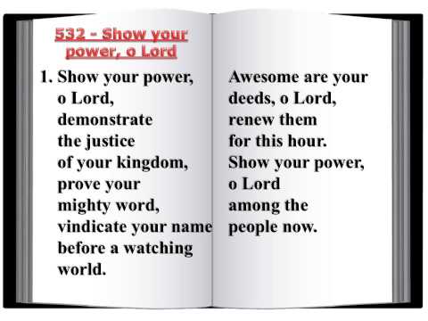 532 Show your power, o Lord - Innario Chiesa Cristiana Avventista del Settimo Giorno 2014