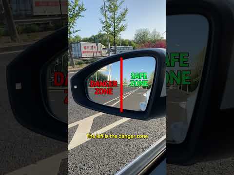 Only 5% of drivers know how to adjust their rearview mirrors correctly#driving #tips #manual #skills