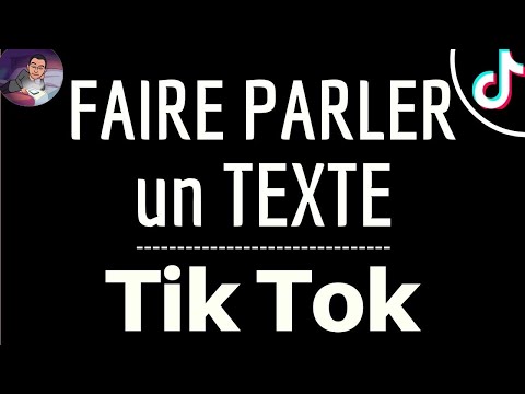 TEXTE PARLANT sur Tik Tok, comment faire parler son texte dans une vidéo TikTok