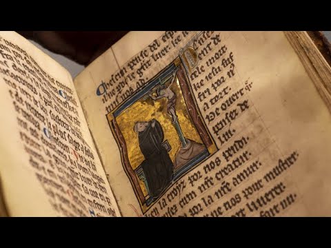 Gold: a glimpse inside an illuminated medieval manuscript