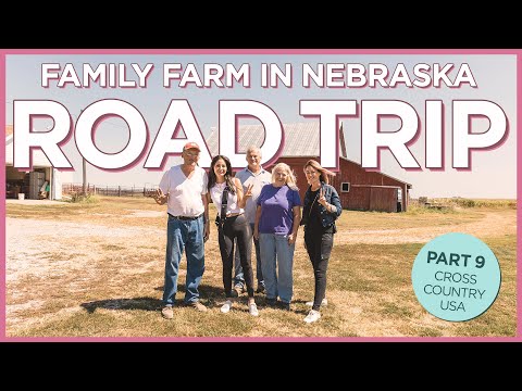 越野之旅第9天--參觀農場，驅車前往堪薩斯城。 (Cross-Country Road Trip DAY 9 - Visiting the Farm and Driving to Kansas City)