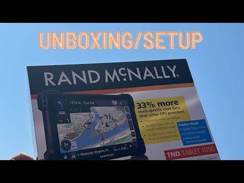 RAND McNALLY TND 1050 GPS UNBOXING | SETUP | #RANDMCNALLY #GPS #TRUCKING #TRENDING