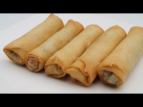 How to make Chinese Crispy Spring Rolls - 春卷 - Morgane Recipes