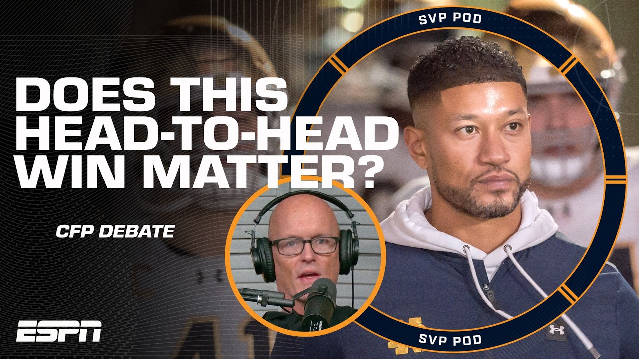 Should head-to-head matter above all? SVP talks Notre Dame vs. Miami in the CFP rankings 🤔 | SVPod