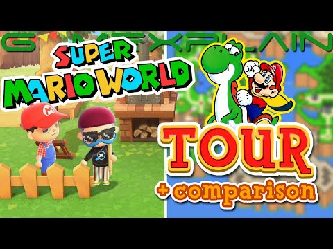 We Tour a Super Mario World Island in Animal Crossing: New Horizons!