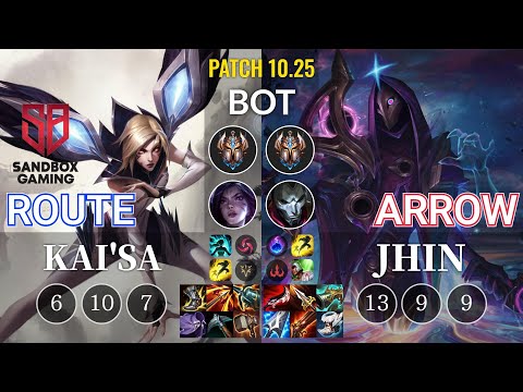 SB Route Kai'Sa vs Arrow Jhin Bot - KR Patch 10.25