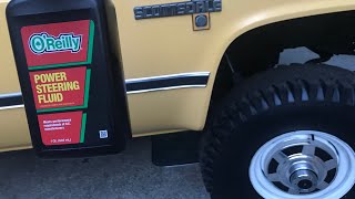 How to bleed hydro boost power steering pump and stop the squeal, maybe!!