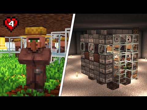 Insane! Ultimate Mob Switch & Villager Farm - Minecraft Ep #4