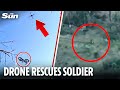Wounded Ukrainian Soldier Delivered E Bike By DRONE To Escape Russian Ambush