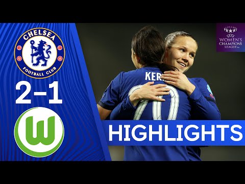 Chelsea 2-1 VfL Wolfsburg | Blues Secure Victory In Quarter Final First Leg | UEFA Champions League