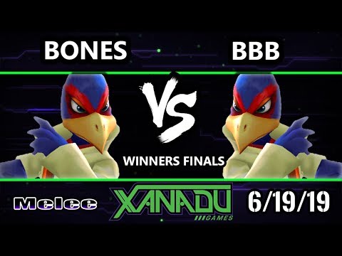 S@X 307 SSBM - Bones (Falco) Vs. BBB (Falco) Smash Melee Winners Finals