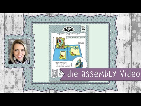 Karen Burniston Die Set 1134 Flip Frame Pop-up Assembly