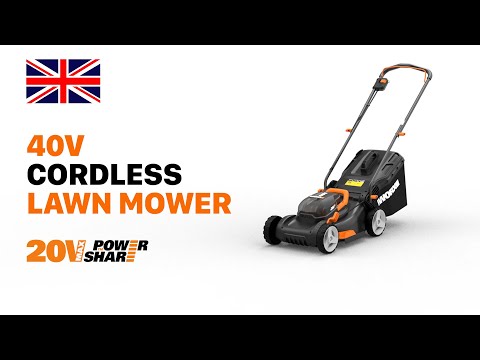 Worx WG743E.1 Push-type Cordless Lawnmower 40V 18