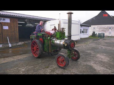 Dampftraktor im Eigenbau-Baujahr 2001 Maßstab 1:2 in UHD/4K