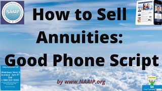 How to Sell Annuities - Good Phone Script Included