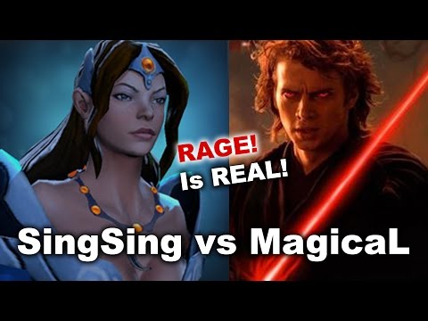 SingSing Mirana vs MagicaL - THE RAGE IS REAL DOTA 2