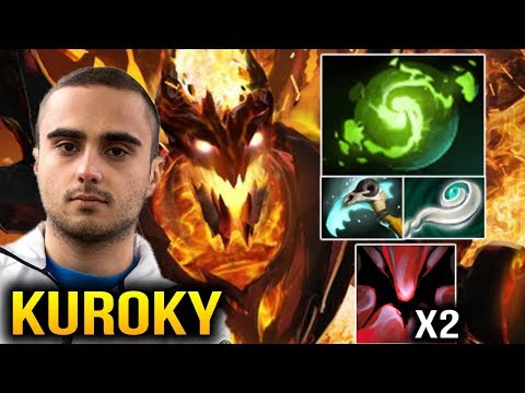 Kuroky Try to Play Carry Shadow Fiend - Double Ulti Refresher Dota 2