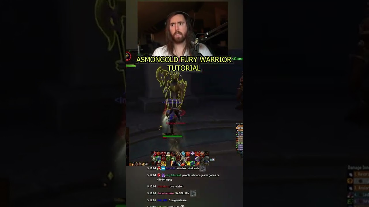 FURY WARRIOR TUTORIAL #asmongold #shorts