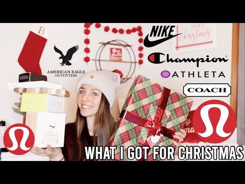 WHAT I GOT FOR CHRISTMAS 2019! (Lululemon, Champion, Coach, Tarte, Marc Jacobs)