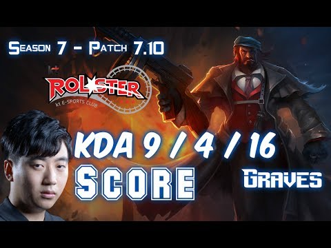 KT Score GRAVES vs NIDALEE Jungle - Patch 7.10 KR Ranked