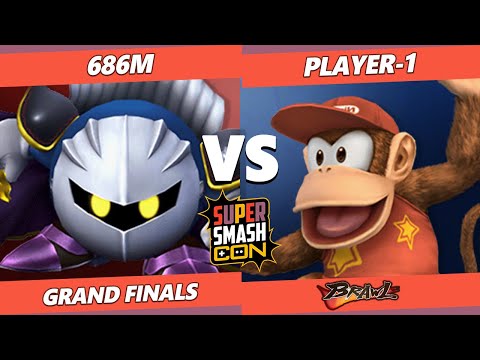 SSC Fall Fest SSBB GRAND FINALS - 686M (Meta Knight, ICs) Vs. Player-1 (Diddy Kong) Smash Brawl