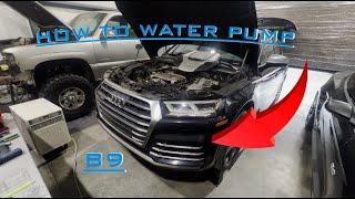 How To Install Water Pump on AUDI B9 (SQ5, RS3, S4, S5) 2018 +