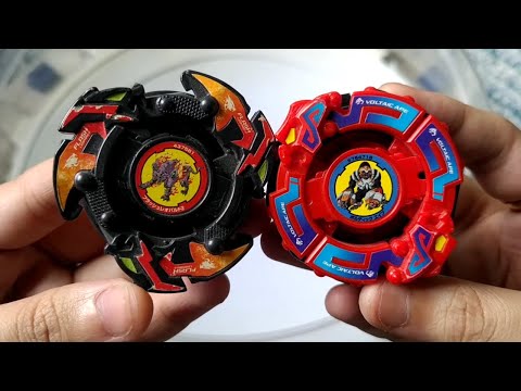 Flash Leopard 2 vs Voltaic Ape | Ozuma vs Dunga Classic Fight | Beyblade V-Force