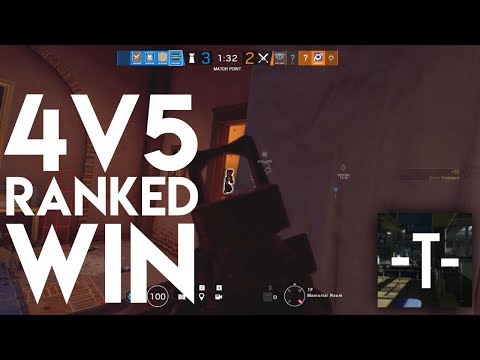 4v5 RANKED MATCH HIGHLIGHTS! - Rainbow Six Siege