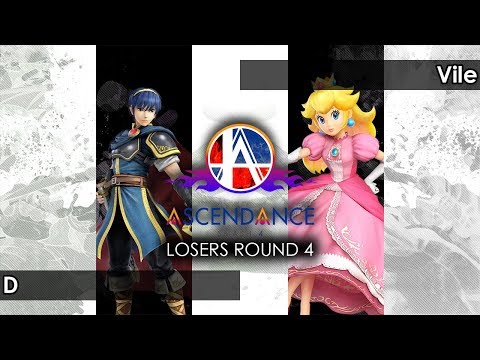 Smash 4: D (Marth) V Vile (Peach/Cloud) - Ascendance 89 Tournament SSB4