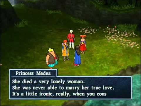 144 Dragon Quest 8 Cut-scene - Visiting Medea at the Spring After Martas Cottage