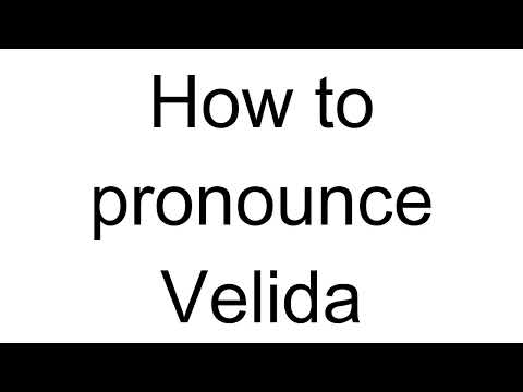 How to Pronounce Velida (Bosnian)