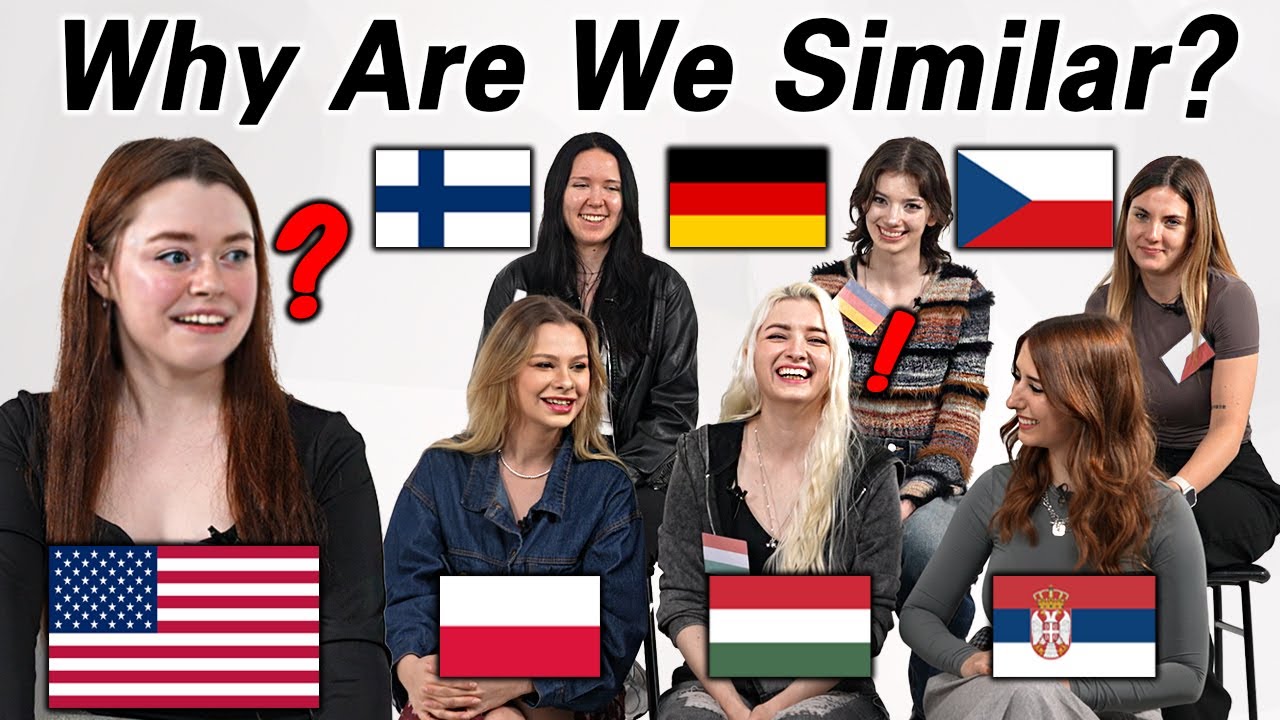 American Was Shocked by Word Similarities Between 6 European Countries!! l Why Are We Similar?