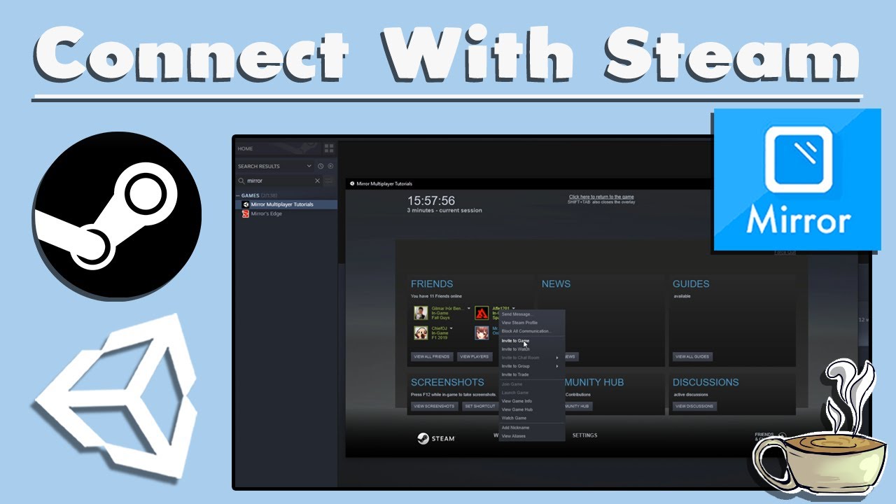 How To Connect Using Steam - Unity Multiplayer Tutorial