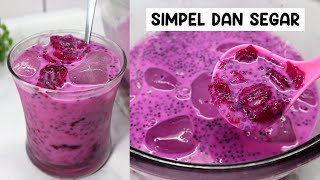Download lagu JUST 3 INGREDIENTS TO MAKE DELICIOUS AND FRESH DRAGON FRUIT ICE mp3