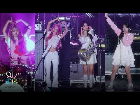 [4k] QWER - 풀버전(Full) 직캠 @ 260405 진해 체리블라썸뮤직페스티벌 (디스코드, 눈물참기, 자유선언, 내이름맑음 등 10곡)